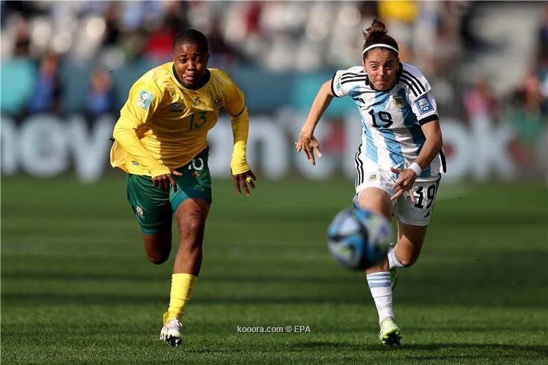 بالصور : الأرجنتين تحرم جنوب أفريقيا من فوز تاريخي بمونديال السيدات