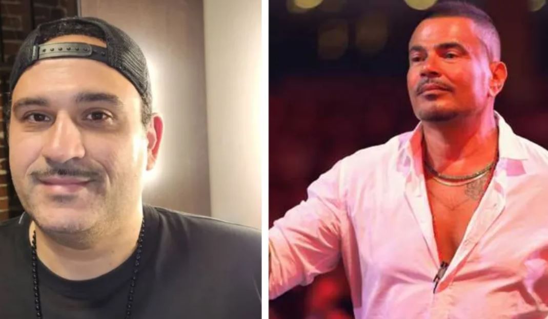 أكرم حسني يمازح عمرو دياب: فضيتلك يا هضبة