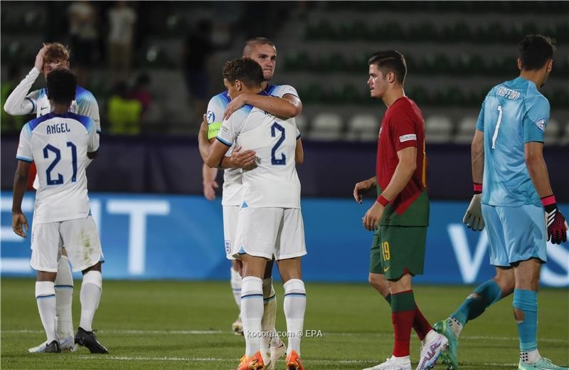 بالصور : إنجلترا تقهر البرتغال.. وتبلغ المربع الذهبي ليورو الشباب