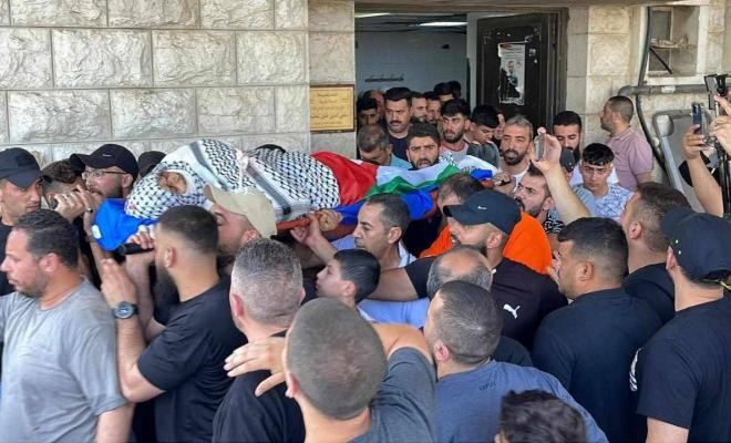 تشييع جثماني الشهيدين مقبول وشاهين في نابلس