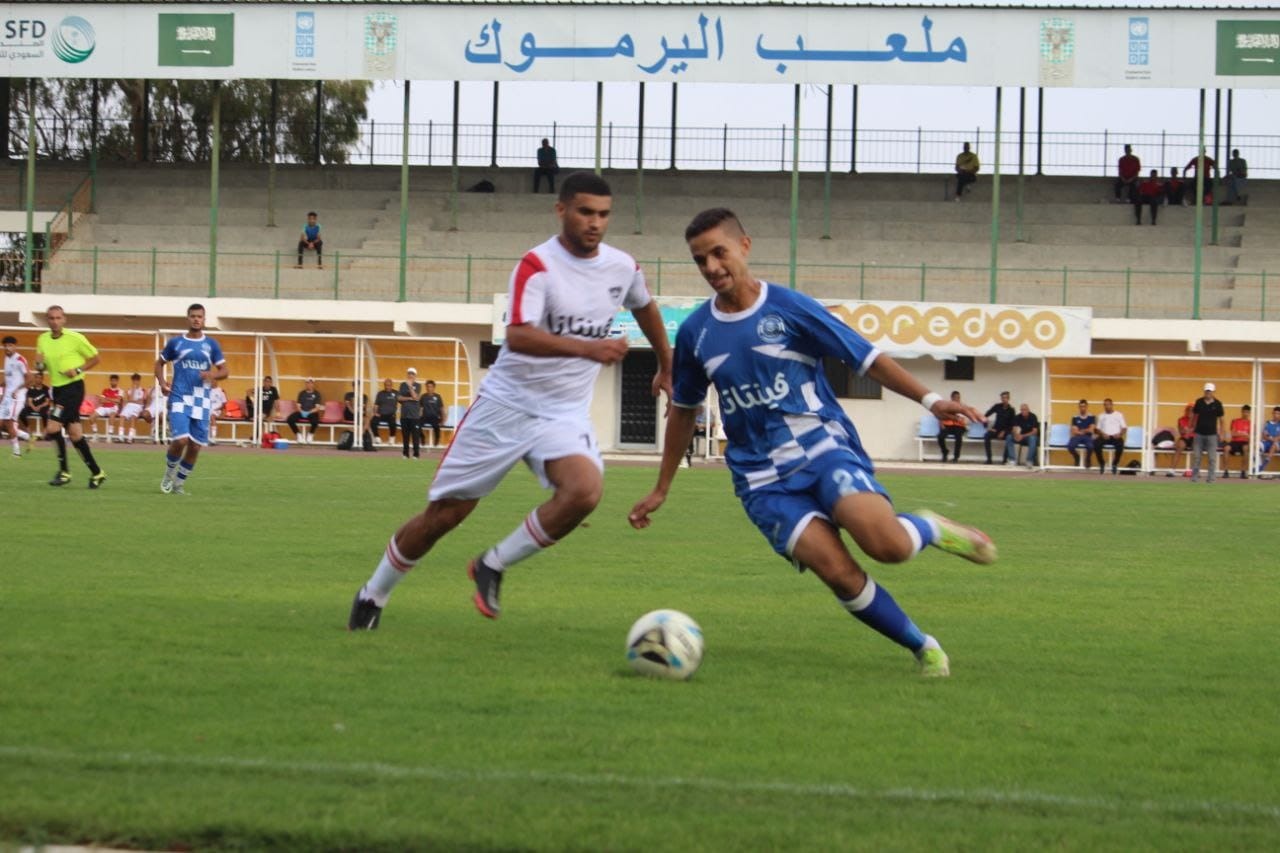 بالصور : خدمات الشاطىء يفوز على رياضي غزة بهدف يتيم
