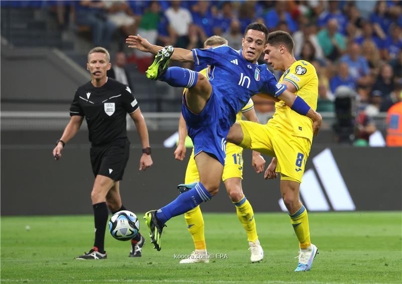 بالصور : إيطاليا تعود لطريق الانتصارات بإسقاط أوكرانيا