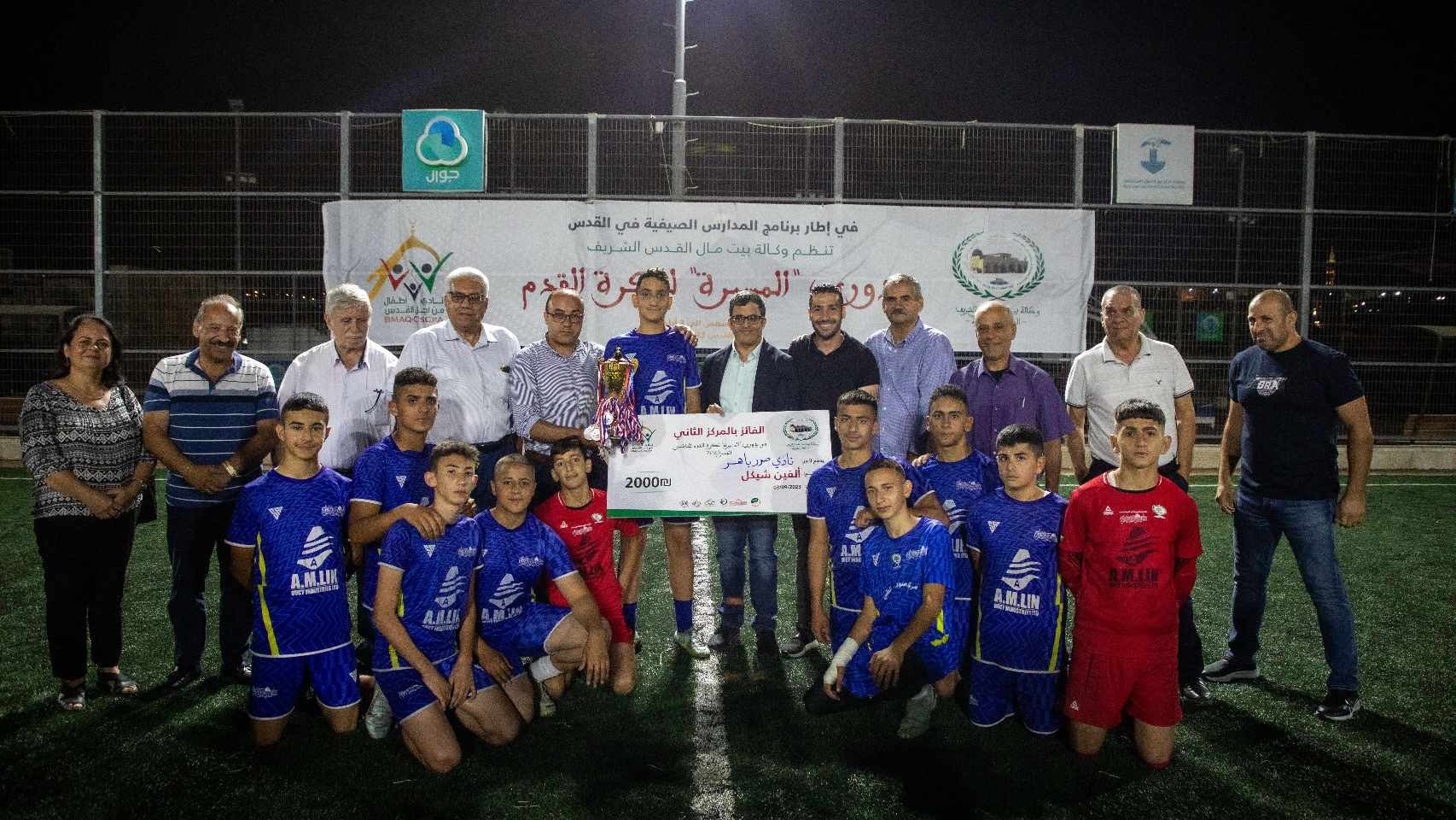 القدس: اختتام دوري «المسيرة» للناشئين لكرة القدم بفوز صغار برج اللقلق