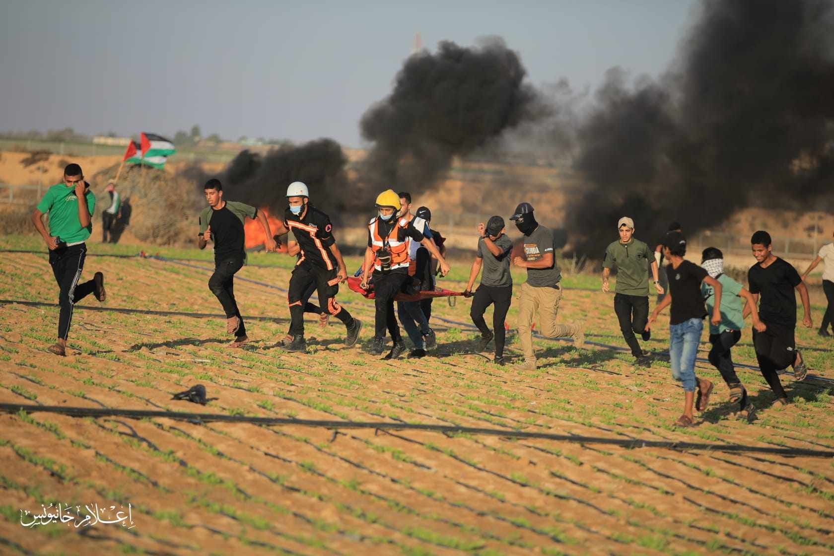 بالصور: الاحتلال يقمع التظاهرات السلمية شرق قطاع غزة