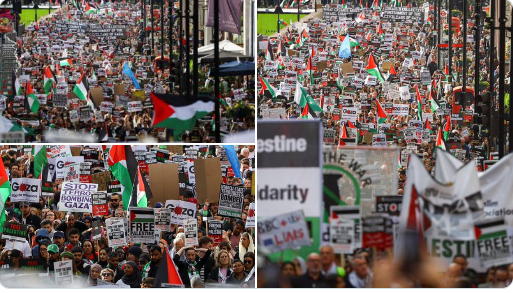 لندن وروما تشهدان تظاهرات حاشدة نصرةً لفلسطين ضد العدوان الإسرائيلي