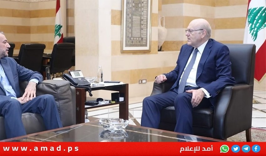 خلال لقاء الوزير الإيراني..ميقاتي: لبذل المساعي الديبلوماسي لوقف الحرب على غزة وحماية لبنان