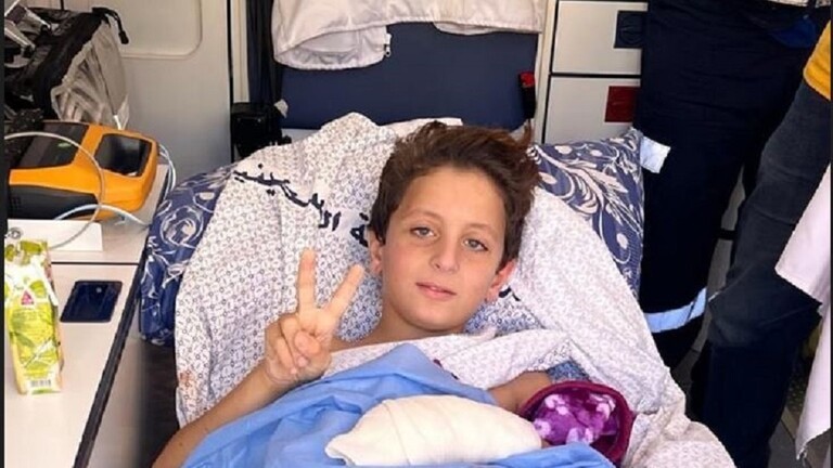 أول ظهور للطفل الفلسطيني في مصر بعد تدخل السيسي