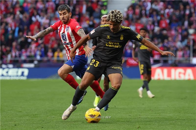 بالصور: أتلتيكو مدريد يدك شباك لاس بالماس بخماسية