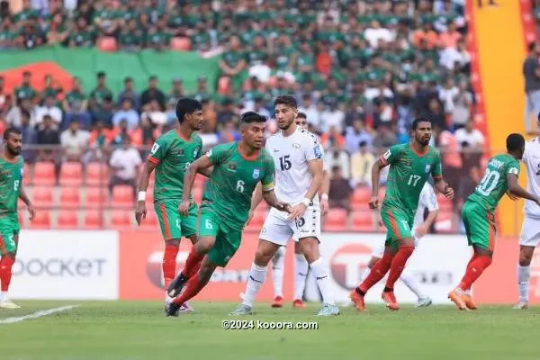 بالصور : ب10 لاعبين.. فلسطين تعود بفوز قاتل من بنجلاديش