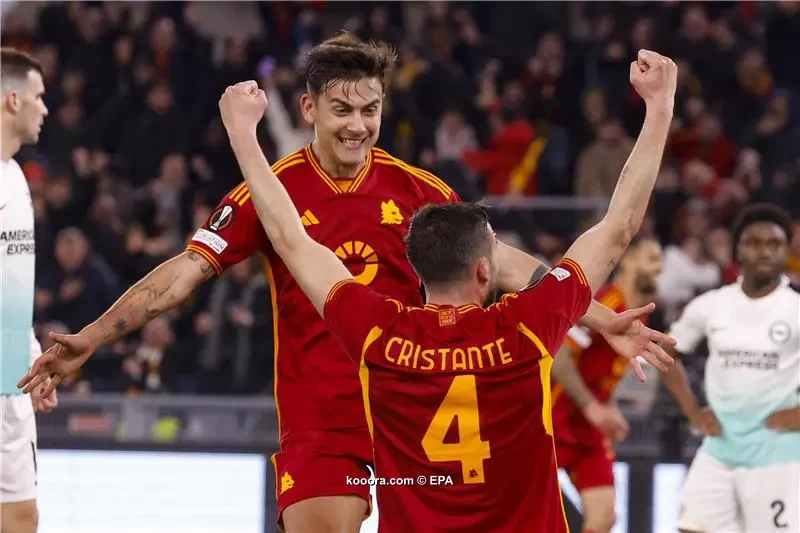 بالصور.. روما يمزق شباك برايتون