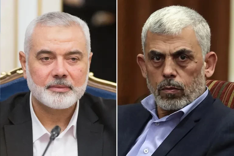 السنوار يعزي هنية في استشهاد عدد من أبنائه وأحفاده بغزة