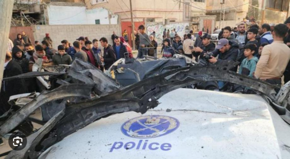 "الداخلية" في غزة تدين اغتيال الاحتلال 7 من ضباط وعناصر الشرطة بحي التفاح