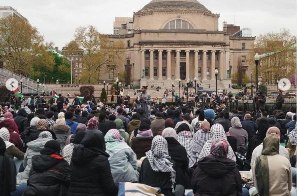 تضامن واسع مع اعتصام جامعة "كولومبيا" الأمريكية دعما لغزة