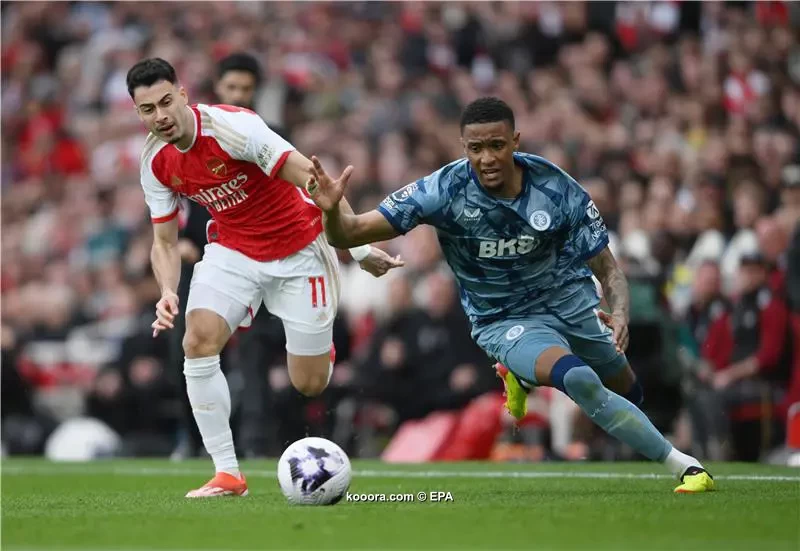 بالصور: أستون فيلا يمنح السيتي الصدارة بإسقاط آرسنال