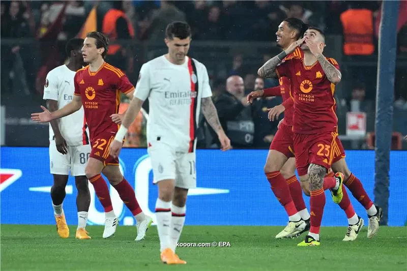 بالصور: روما يكرر تفوقه على ميلان في الدوري الأوروبي
