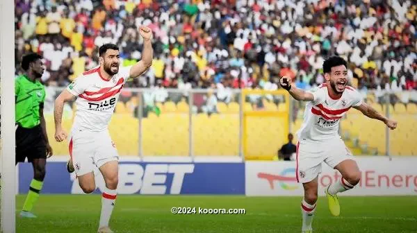 بالصور: الزمالك يسحق دريمز في عقر داره ويصعد لنهائي الكونفيدرالية