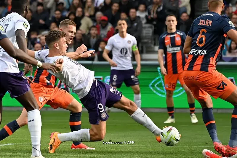 بالصور : مونبلييه يهزم تولوز في مباراة الكروت الحمراء