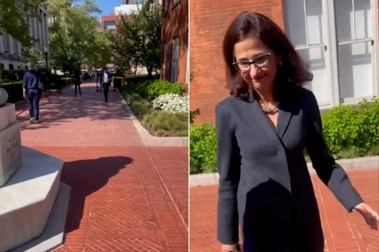 "يجب أن تشعري بالخزي".. طالبة توبخ رئيسة جامعة كولومبيا ( فيديو )