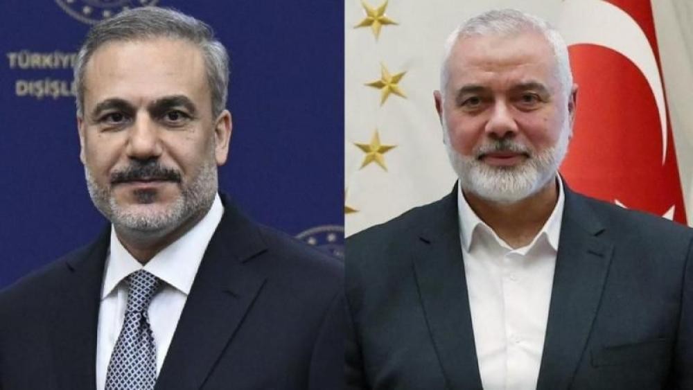 ر ئيس الاستخبارات التركية يهاتف هنية لبحث مسار مفاوضات وقف إطلاق النار