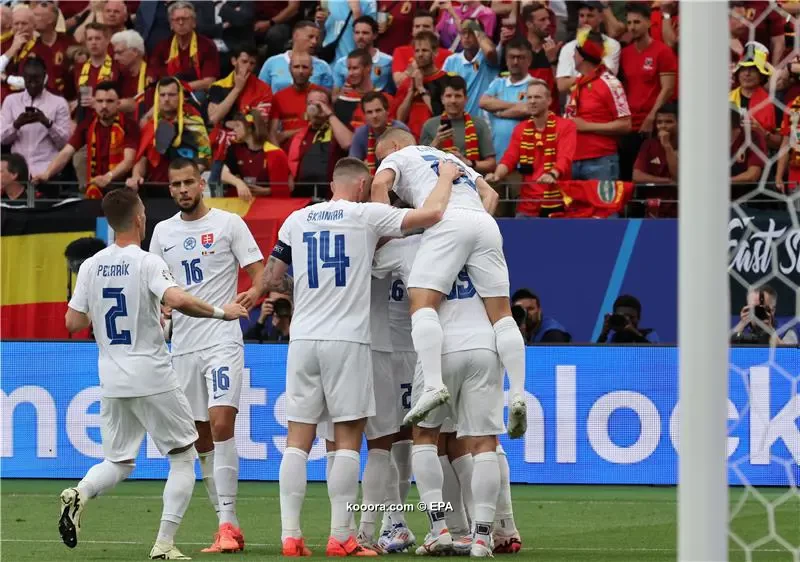 بالصور.. سلوفاكيا تصعق بلجيكا بمساعدة "الڤار"