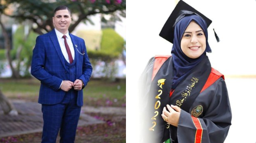 استشهاد الصحفي أمجد جحجوح وزوجته الصحفية وطفلهما