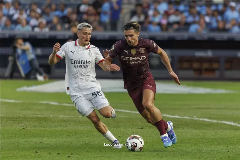 بالصور: ميلان يهزم مانشستر سيتي وديا