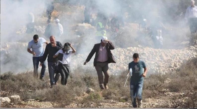 إصابات بالاختناق واعتقال مواطنين خلال اقتحام الاحتلال بلدة سبسطية