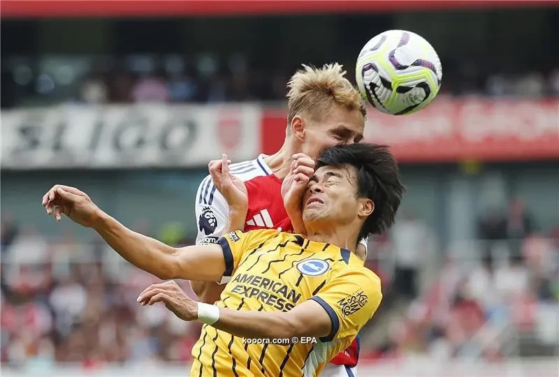 بالصور : آرسنال ينجو من فخ برايتون وسط جدل تحكيمي