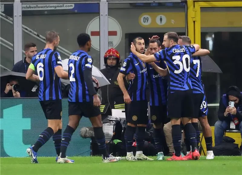 بالصور.. إنتر يفترس النجم الأحمر بدوري الأبطال