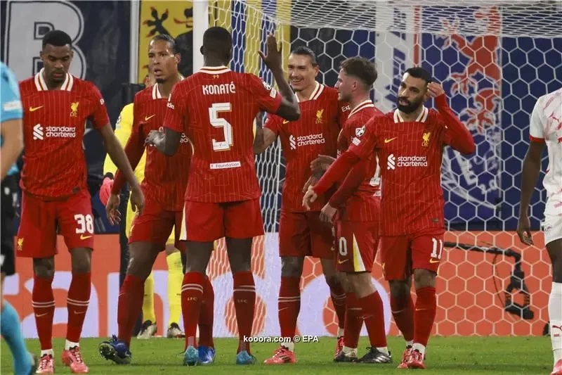 بالصور : ليفربول يعود من ألمانيا بفوز ثمين على لايبزيج