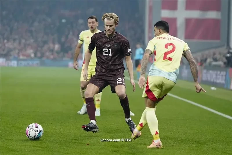 بالصور : إسبانيا تعبر الدنمارك بثنائية في دوري الأمم الأوروبية