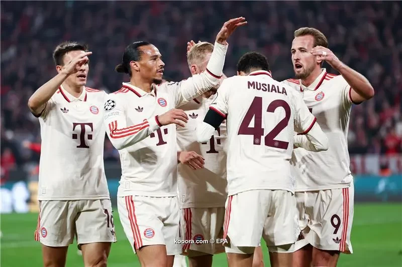 بالصور.. رأسية موسيالا تعيد التوازن لبايرن في دوري الأبطال