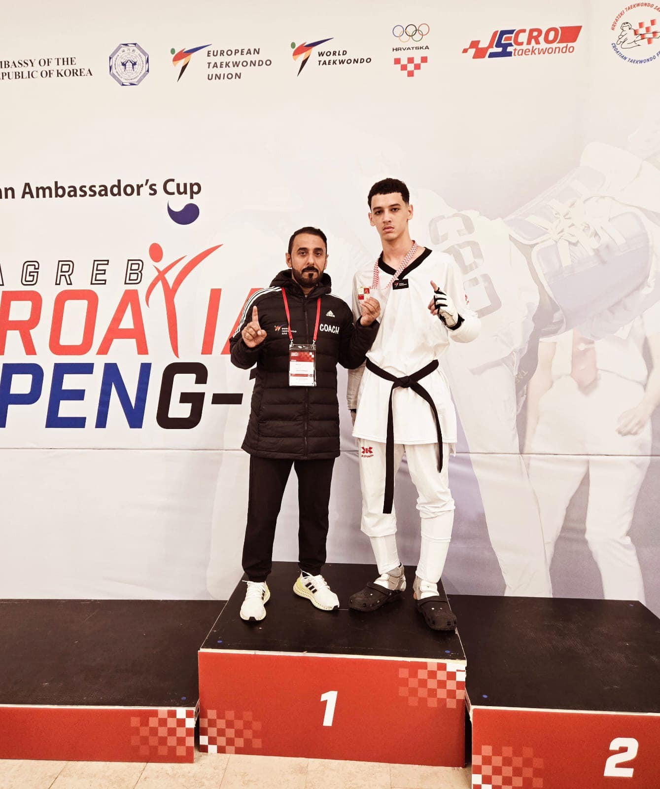 فلسطين تحرز ذهبية في بطولة كرواتيا المفتوحة للتايكواندو