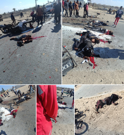 شهداء وجرحى باستهداف نادي الجزيرة وسط مدينة غزة وتكتوك شمال رفح