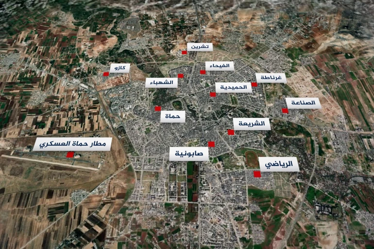 قوات المعارضة السورية تدخل حماة والجيش ينسحب