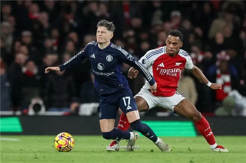 بالصور.. الركنيات تمنح آرسنال الانتصار أمام مانشستر يونايتد