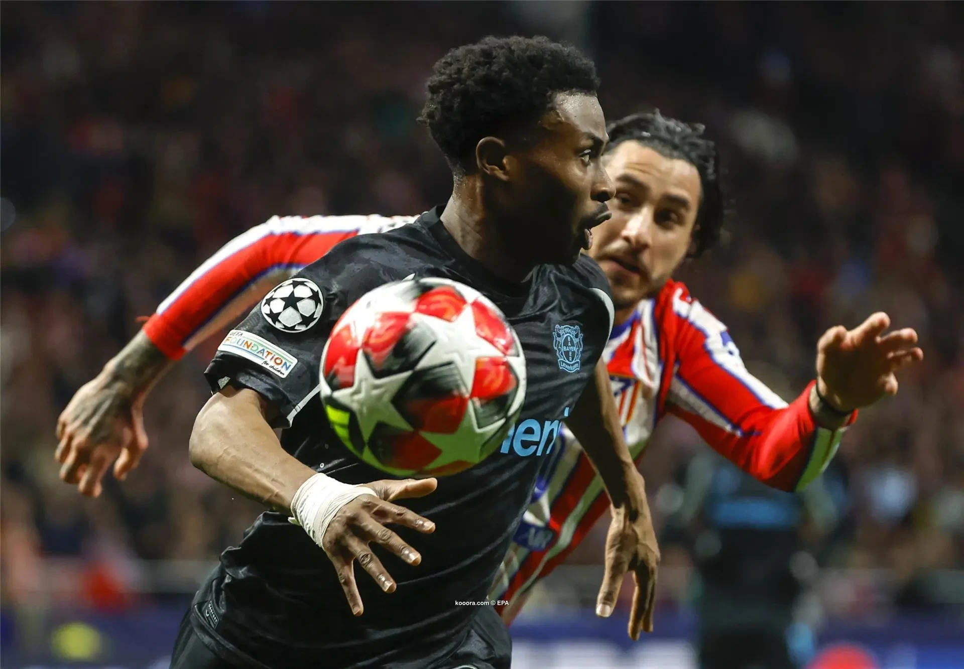 بالصور : أتلتيكو يقلب الطاولة على ليفركوزن في مباراة عنيفة