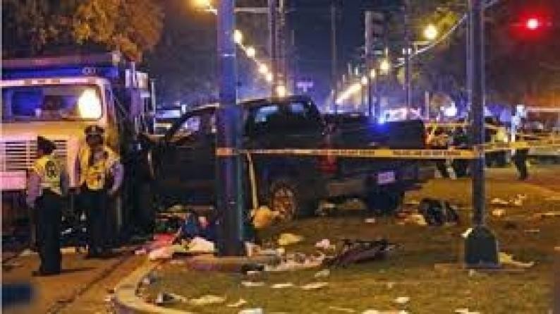 مقتل 10 امريكيين على الأقل وإصابة 30 إثر دهس سيارة حشدا من المارة في نيو أورليانز