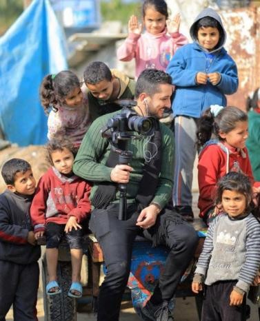 استشهاد المصور الصحفي حسن القيشاوي غرب غزة