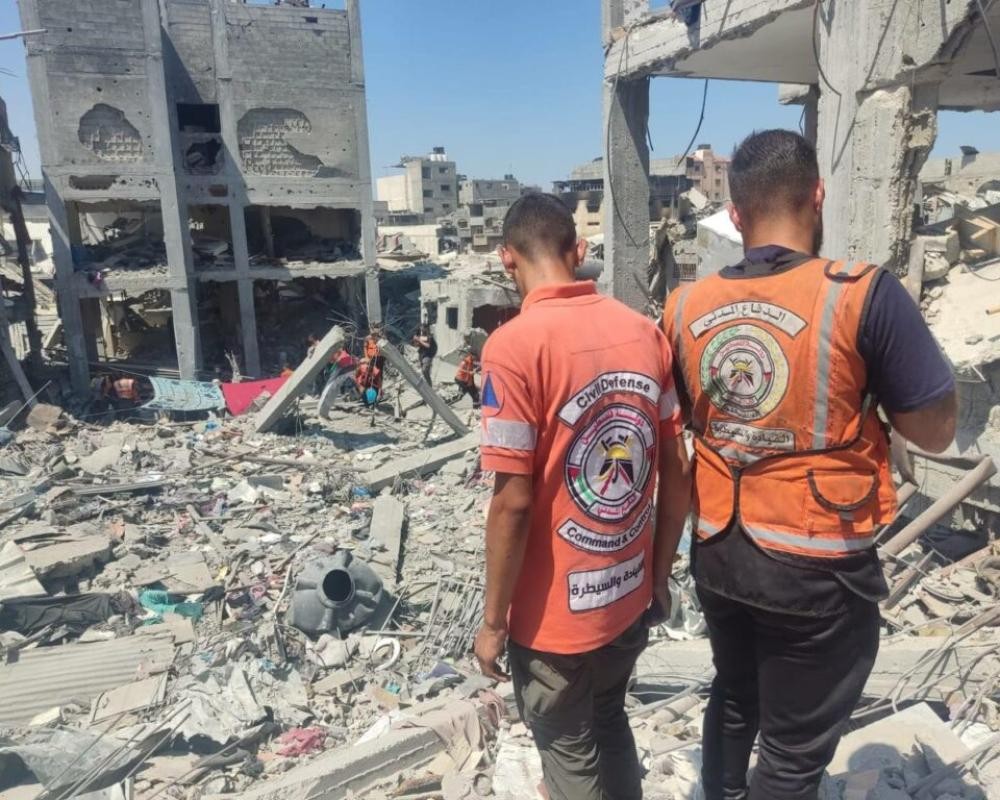 الدفاع المدني بغزة: 2842 شهيدا تبخرت جثامينهم