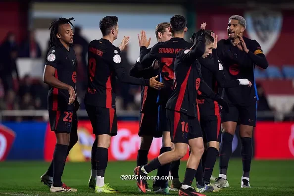 بالصور: برشلونة يفترس بارباسترو ويبلغ ثمن نهائي كأس الملك