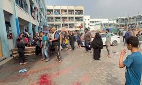 شهداء وجرحى في قصف الاحتلال مدرسة صلاح الدين غرب غزة