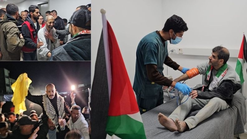 وصول 9 معتقلين أفرج عنهم الاحتلال إلى قطاع غزة