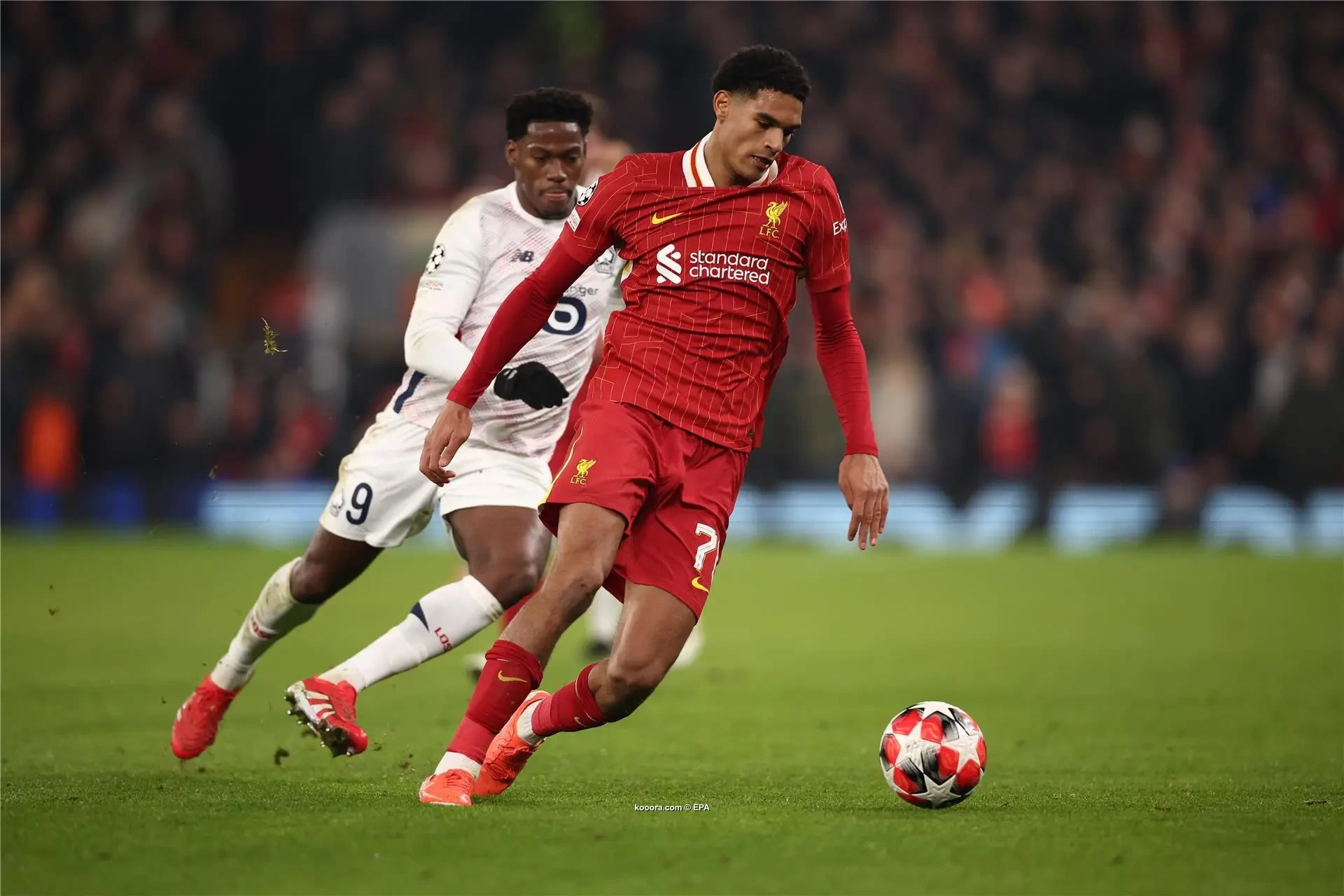 بالصور.. ليفربول يعزز الصدارة الأوروبية بانتصار ثمين على ليل