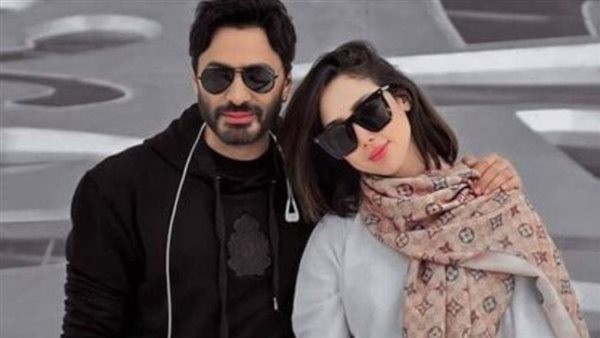 صورة وتعليق.. تامر حسني يهنئ بسمة بوسيل على أغنيتها الجديدة