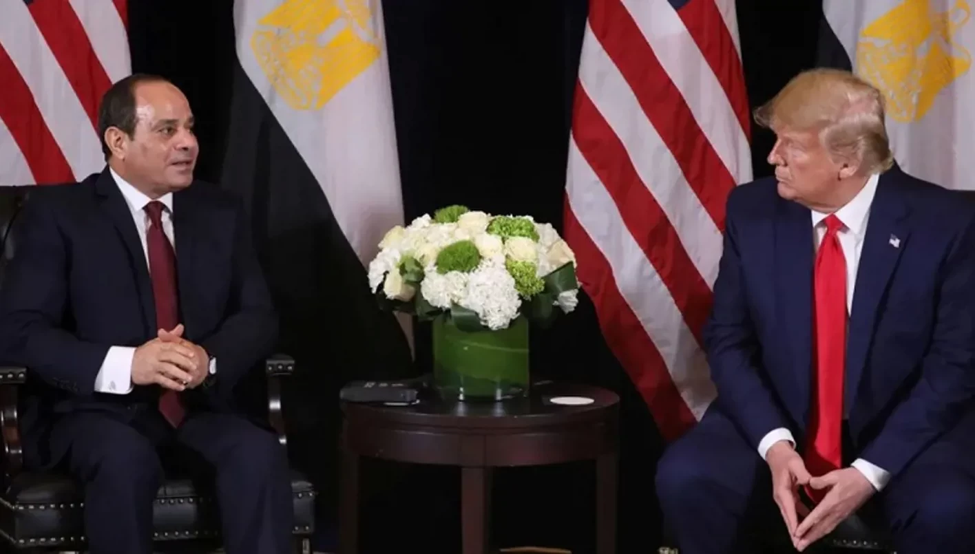 الرئيس المصري ونظيره الأمريكي يؤكدان على ضرورة تنفيذ كافة بنود اتفاق غزة