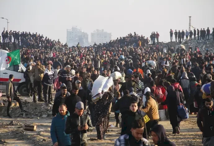 كابينيت الاحتلال سيناقش الأحد عملية تهجير سكان غزة إلى دولة ثالثة