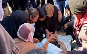 شهيدان في قصف خيمة في مدينة حمد شمال غرب محافظة خان يونس