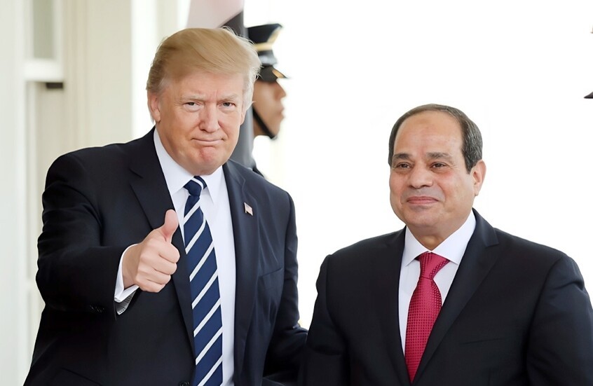 تفاصيل اتصال هاتفي بين ترامب والرئيس المصري