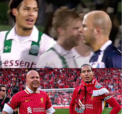 تفاعل واسع مع صورة قديمة لمدرب ليفربول الحالي وفان دايك